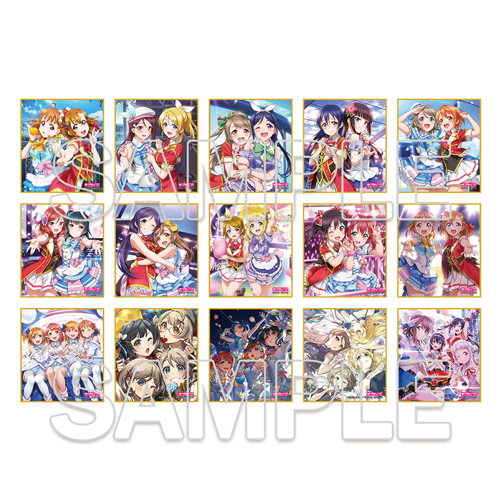 Love Live! Days 5주년 기념 러브 라이브! 시리즈  LoveLive!Days 콜라보레이션 커버 트레이딩 미니 색지