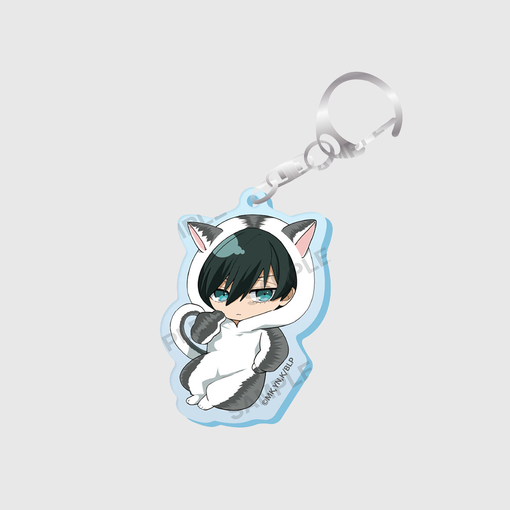 [블루 록] SD 아크릴 키홀더 고양이 파자마 Ver. 이토시 린