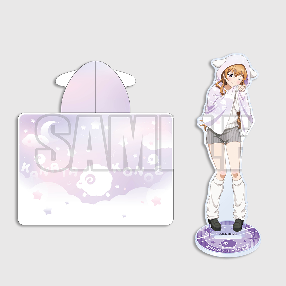 [러브 라이브! 니지가사키 학원 스쿨 아이돌 동호회] 당신과 함께 만들고 싶어! 코노에 카나타의 후드 담요 (아크릴 스탠드 포함)