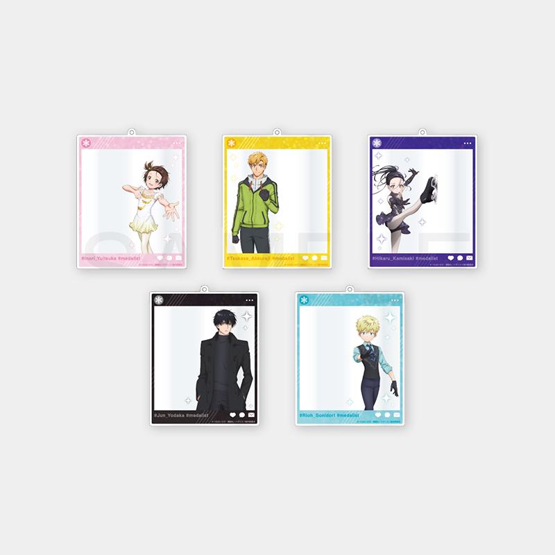 [메달리스트] 트레이딩 SNS풍 아크릴 키홀더 5종 낱개 Winter ver.