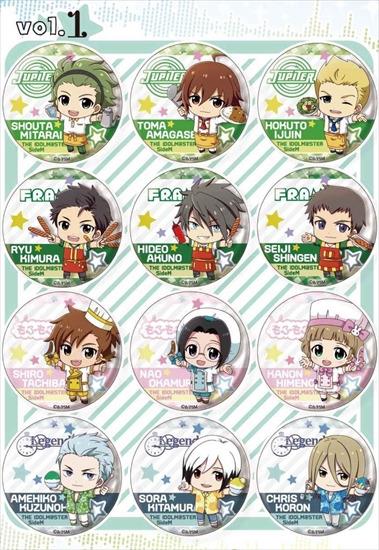 THE IDOLM@STER SideM 트레이딩 캔뱃지 허그러브 Vol.1 (랜덤/전12종)