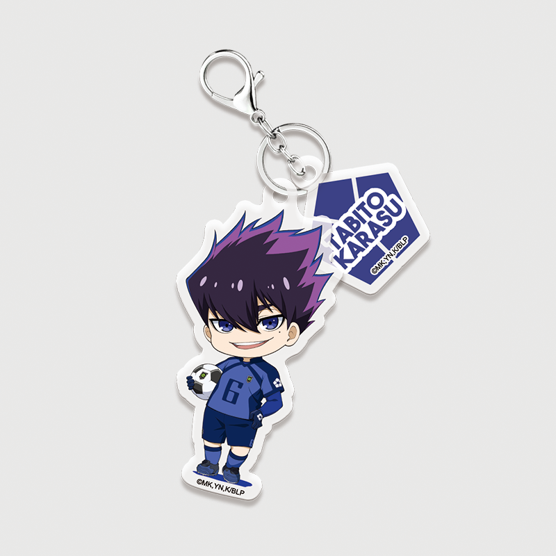 (콜라보) [블루 록 2기] 더블 아크릴 키홀더 데포르메.ver / 카라스 타비토