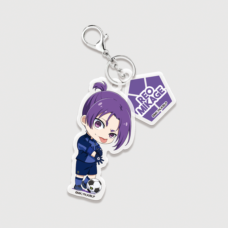 (콜라보) [블루 록 2기] 더블 아크릴 키홀더 데포르메.ver / 미카게 레오