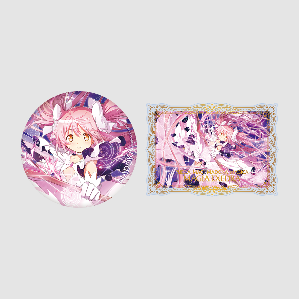 [마법소녀 마도카☆마기카 Magia Exedra] 
빅 캔뱃지 & 박 인쇄 카드 세트 얼티밋 마도카 
(기억 일러스트)