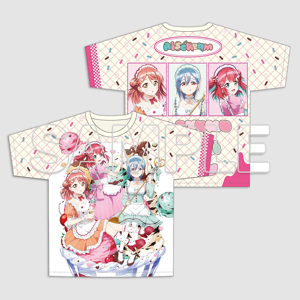 [러브 라이브!] AiScReam 풀 그래픽 티셔츠