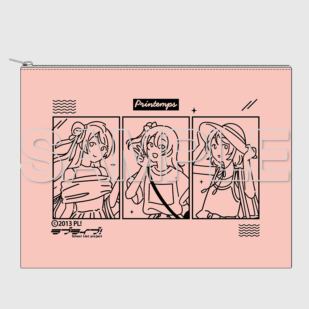 [러브 라이브!] 산책은 계절을 따라 캔버스 파우치 Printemps